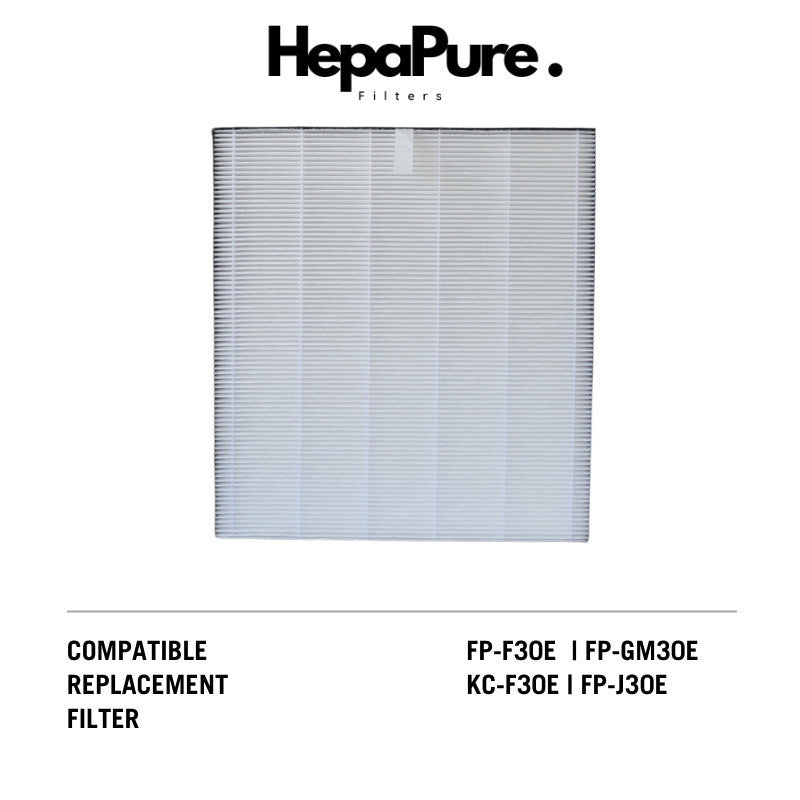 Sharp FP-F30E/FP-GM30E/KC-F30E/KC-F30L/FP-J30E (FZ-F30HFE) Compatible HEPA Filter [HepaPure]