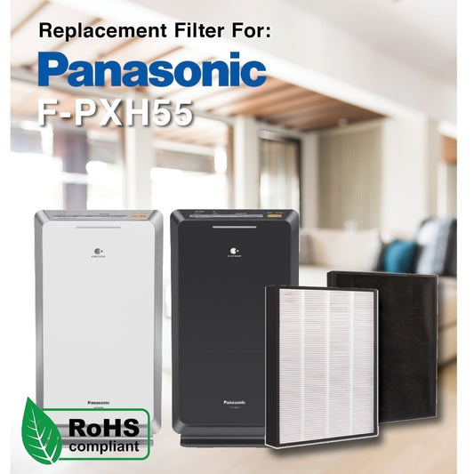 Panasonic F-PXH55A / F-PXM55A / F-VXH50 / F-ZXHP55 / F-VXK40 / F-41C4VX /F-VC50XK /F-VXJ50 Compatible Filters [HepaPure]