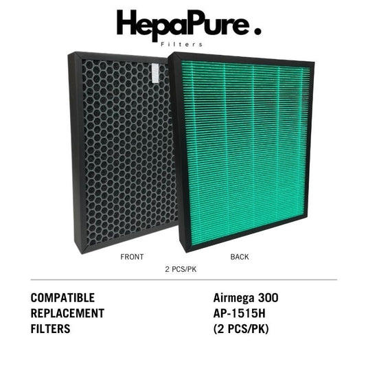 Coway Airmega 300 AP-1515H Compatible Replacement Filters (2 pc/pk) [HepaPure]