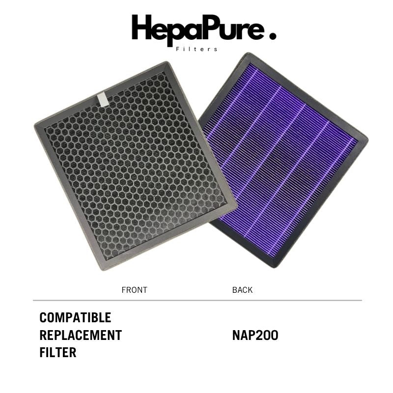 NAP200 Compatible HEPA and Carbon Replacement Filter [HepaPure]